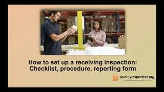 How To Set Up A Receiving Inspection