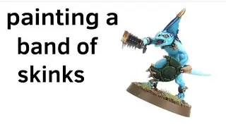 painting a band of skinks