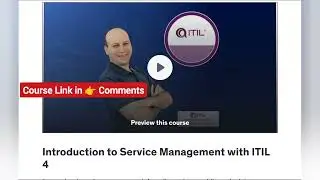 Introduction to Service Management with ITIL 4