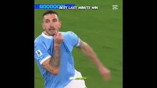 What a last minute win for Lazio
