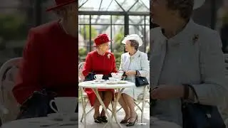 Queen Elizabeth II and her daughter, Princess Anne,#royalstory #catherineelizabeth #anne #carlosiii