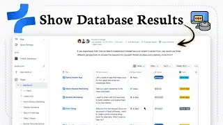 How to display database results on a Confluence page