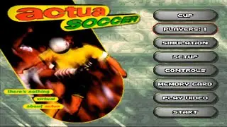 Actua Soccer PS1 Playthrough - Classic Soccer Game