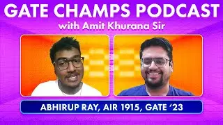 Podcast with Abhirup Ray selected as DRDO Scientist B(AIR 1915, GATE 2023)