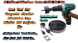 Hole Saw Cutter Drill Bits Wood Plastic Soft Metal For Drill and Cordless Machine #viralvideo