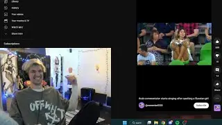 xQc умирает от смеха, когда арабский комментатор начинает петь, увидев девушку