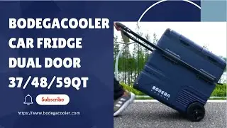 Multiple Choices (37/48/59QT) | Bodegacooler Car Refrigerator Double Door Independent Control
