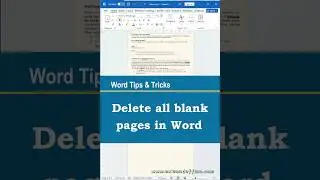 How to Delete Blank Pages in Word?
