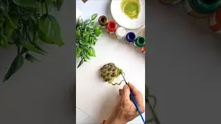 🍈 Real or Painted? Sitafal Illusion Art!|💛|#sitafal #fruit #shorts #artbox #art #trending