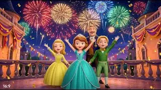 Sofia&rsquo;s Royal New Year&rsquo;s Eve Celebration! Magical Fireworks & Family Joy | Sofia the First Animation