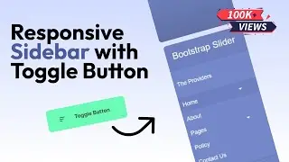 Bootstrap 4 Sidebar Menu Responsive with Sub menu | Create Responsive Side Navigation