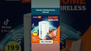 ❇️ Etisalat Home Wireless plans ❇️*Monthly Rental 199AED 5G*✔️Free Installation ✔️No deposit