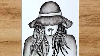 Girl Smoking Drawing Step by Step | Pencil Sketch Tutorial