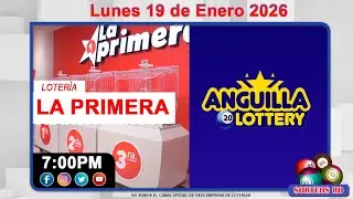 La Primera y Anguilla Lottery en VIVO 📺 |  Lunes 19 de Enero 2026 / 7:00 PM