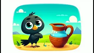 The Thirsty Crow 🐦 | Moral Story for Kids | Animated Story