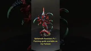 Hive Fleet Behemoth painting guide PT.1 available on my Patreon #warhammercommunity #warhammer40k