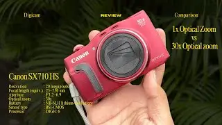 POV Canon PowerShot SX710 &ndash; Zoom Optik 1x vs 30x