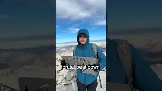 The King of Mt. Whitney! (Broke character for this one #lol) 🏔️ #hiking #mtwhitney #running #skit