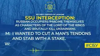 Ukraine - Intercepted Russian conversation about killing a captured Ukrainian with a blade
