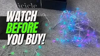 Customize Icicle lights for Christmas! - Twinkly Icicle REVIEW!