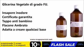 JampLab base Glicerina Vegetale (VG) - Glicole Propilenico (PG) in vari formati gradu FU