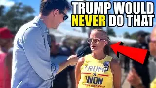 MAGA Woman's Delusions Leave Comedian at a Loss for Words