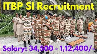 ITBP SI Recruitment 2022 | ITBP SI (Overseer) Recruitment 2022