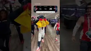 Texans mascot Toro ripped the terrible towel after eliminating the Steelers. 🥶