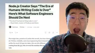 Создатель Node.js утверждает: &laquo;Эпоха, когда код писали люди, закончилась&raquo;.