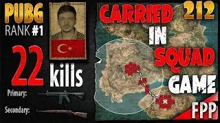 [Eng Sub] PUBG Rank 1 - ArmuttTV 22 kills [EU] Squad FPP - PLAYERUNKNOWN'S BATTLEGROUNDS #212