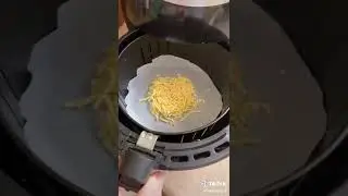low carb keto air fried crispy cheese snack by @airfryerguy