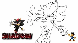 How to Draw Shadow | Sonic Forces #shadowthehedgehog #drawingvideo #sonicforces 