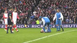 Ricksen valt tijdens erewedstrijd Glasgow