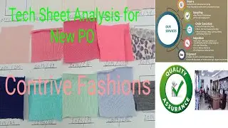 Arrived new Production Order !Tech Sheet analysis! Contrive Fashions .#contrivefashions #workorder
