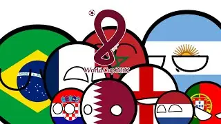 Countryballs FIFA WORLD CUP 2022 QATAR | Quarterfinals results and Semifinals matches