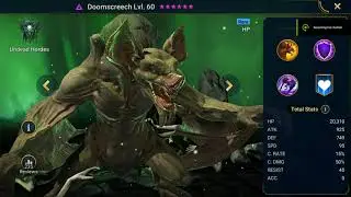 Raid Shadow Legends Hero Showcase Doomscreech lv 60