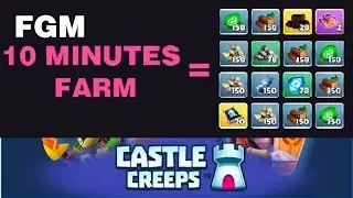 FGM - Castle Creeps TD: How To Farm Item Hero And Tower Quickly