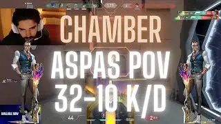 MIBR aspas POV Chamber on Bind 32-10 K/D (VALORANT Pro POV)