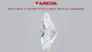 💎 Radiant 0.61 Carat F Color VVS2 Clarity Natural Diamond #naturaldiamonds #ajretail