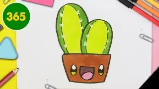 Hur man ritar kaktus Kawaii