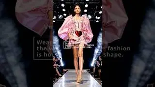 Shocking pink sleeves and a red beating heart &mdash; the future of avant-garde fashion | runway shorts
