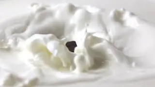 Yummy Thick Chocolate Dropped Into Milk Free Video 4K