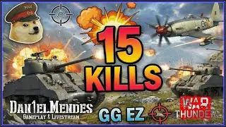 A Melhor Partida do MUNDO! Tutorial de TeamWork! (War Thunder - PT-BR)