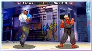 [Arcade] Street Fighter3 3rd Super 12oser VS Nica K.O #retro #capcom