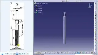 Screw Jack,Tommy bar, Part 7, Catia V5 Tutorial, Easy way to make