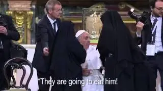 Cloistered Nun stun Pope, the cardinal: 