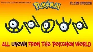 All Unown From The #Pokemon World (Animated Sprites)