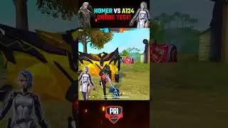 HOMER Vs A124 Ability Test | Who is best Character in Secret Tips 🤔 #shorts #freefire