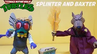 NECA Toys TMNT Splinter and Baxter Stockman 2 pack review
