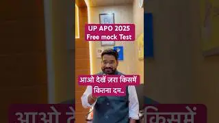 Free online mock up APO prelims 2025 #upapo2025 #upapo #lawaspirants #uppsc #judiciarypreparation